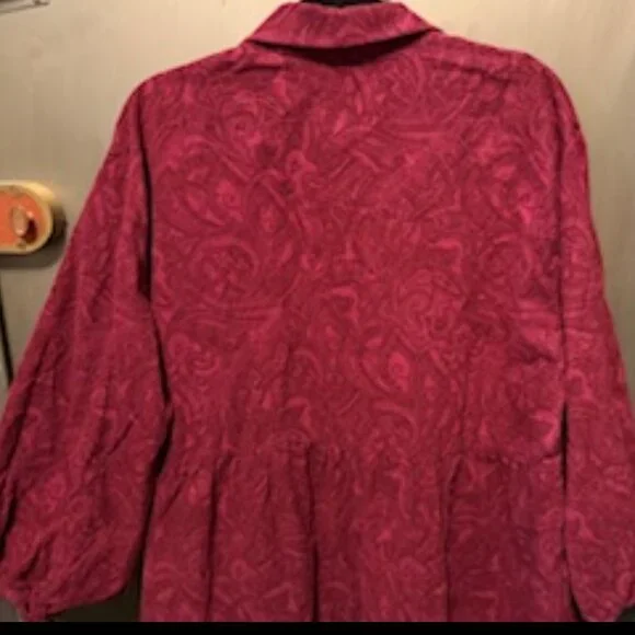 The Bettina Tiered Shirt Dress by Maeve: Mini Paisley Corduroy Edition
